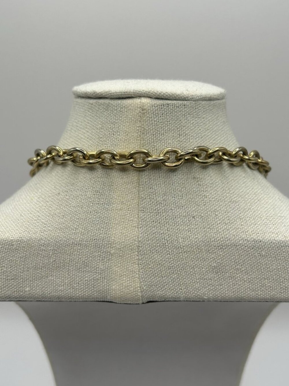 Vintage Gold Tone Chain Faux Pearl Bead Station Necklace Long 30” Cottagecore - Picture 10 of 15